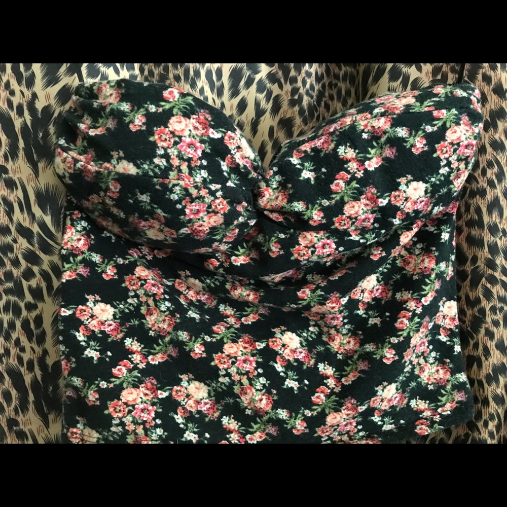 Floral tube top